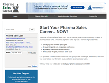 Tablet Screenshot of pharmasalescareer.com